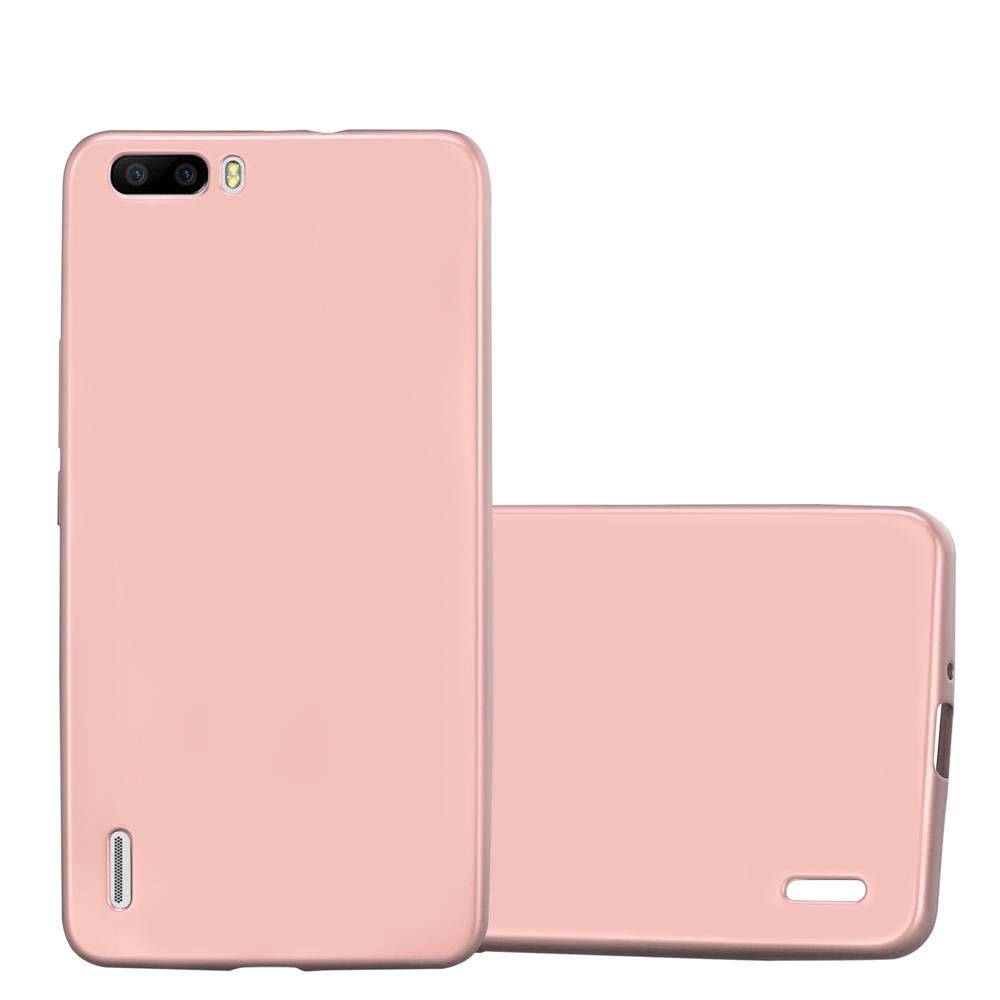 Cadorabo Schutzhülle für Honor 6 PLUS Hülle in Rosa Handyhülle TPU Silikon Etui Cover Case