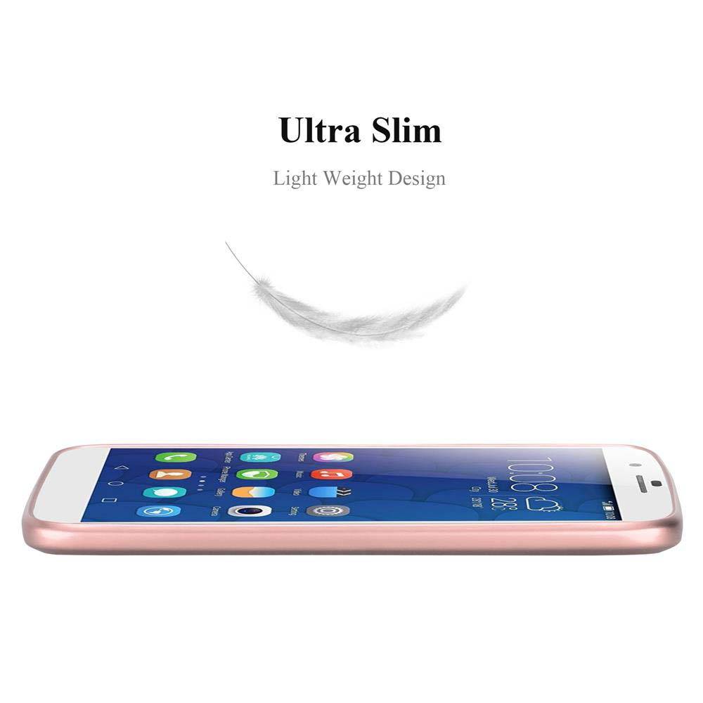 Cadorabo Schutzhülle für Honor 6 PLUS Hülle in Rosa Handyhülle TPU Silikon Etui Cover Case