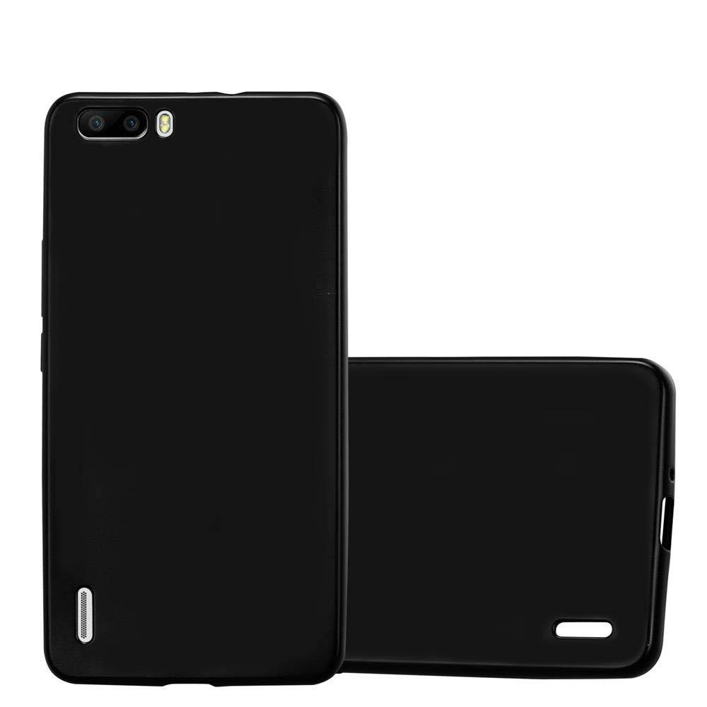 Cadorabo Schutzhülle für Honor 6 PLUS Hülle in Schwarz Handyhülle TPU Silikon Etui Cover Case