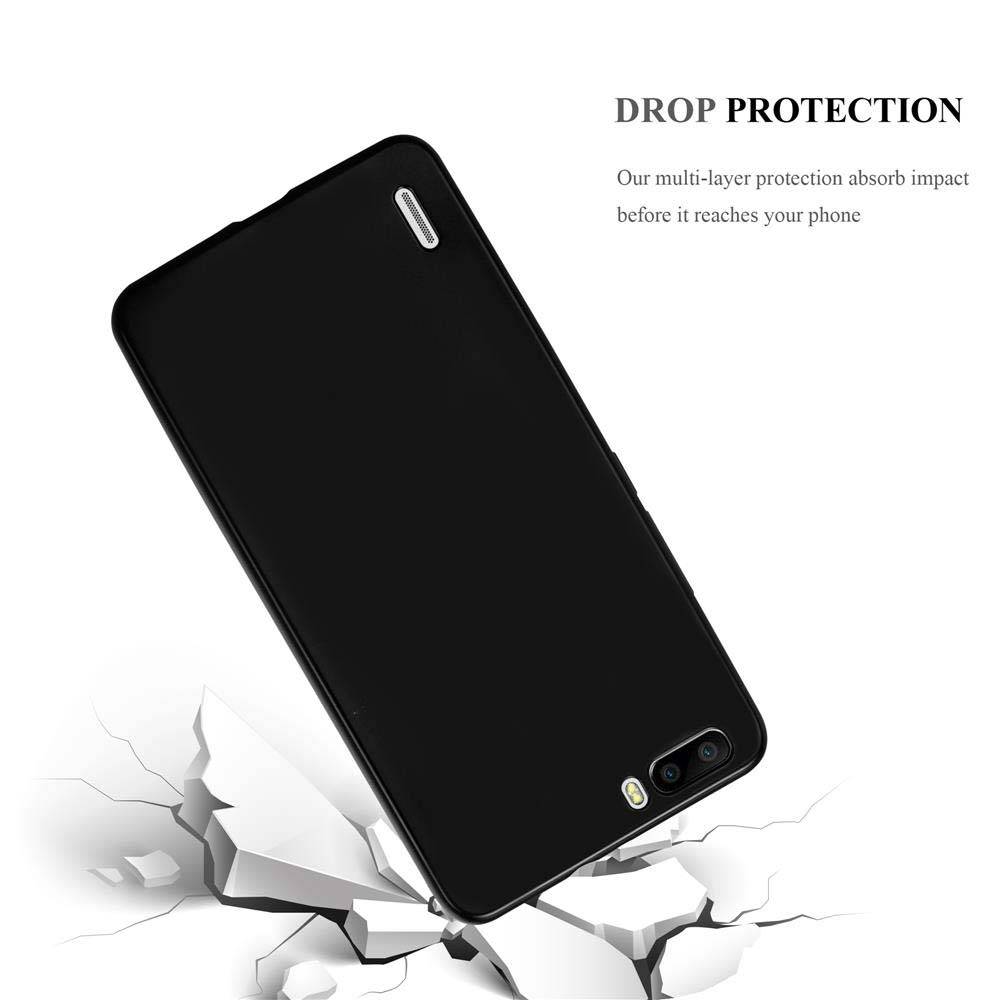 Cadorabo Schutzhülle für Honor 6 PLUS Hülle in Schwarz Handyhülle TPU Silikon Etui Cover Case