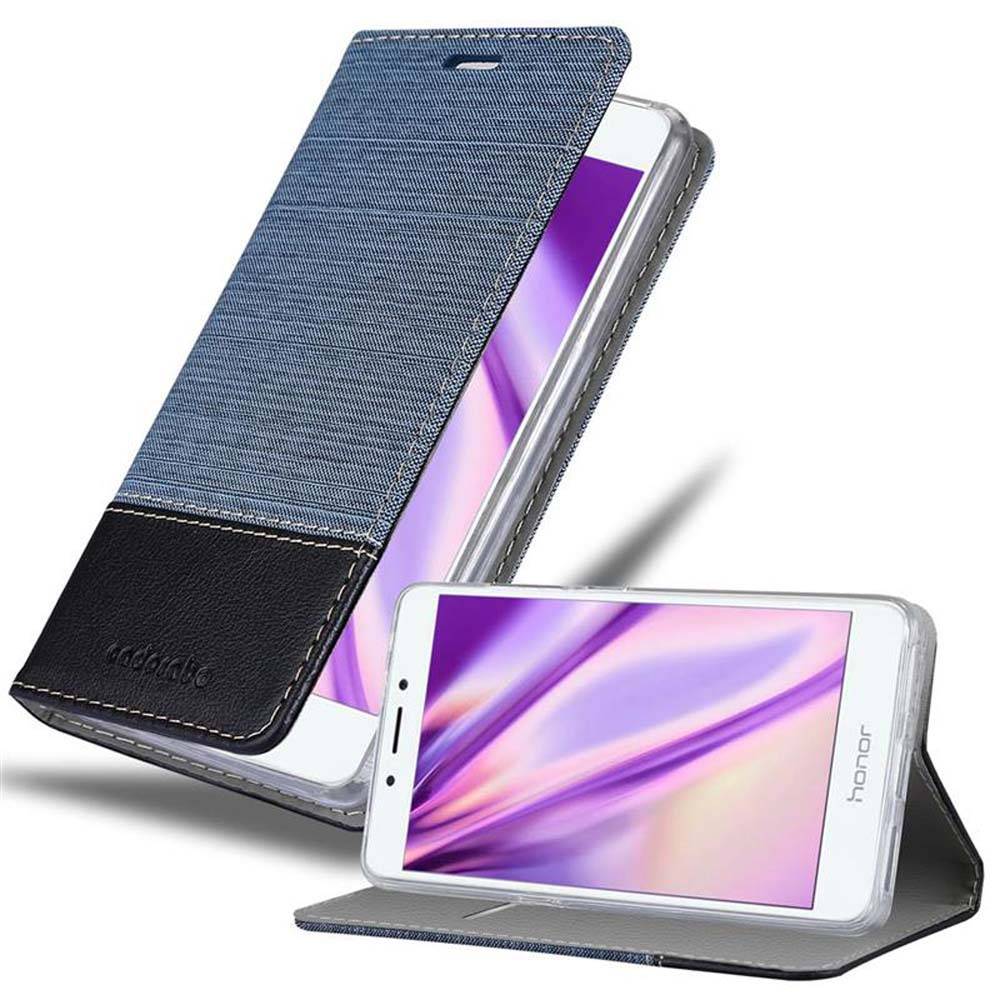 Cadorabo Hülle für Honor 6A Schutzhülle in Blau Handy Hülle Etui Book Case Cover