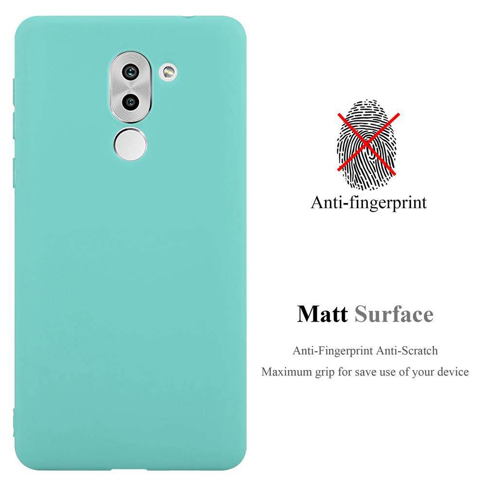 Cadorabo Hülle für Huawei MATE 9 LITE / GR5 2017 / Honor 6X Schutzhülle in Blau Handyhülle TPU Silikon Etui Case Cover