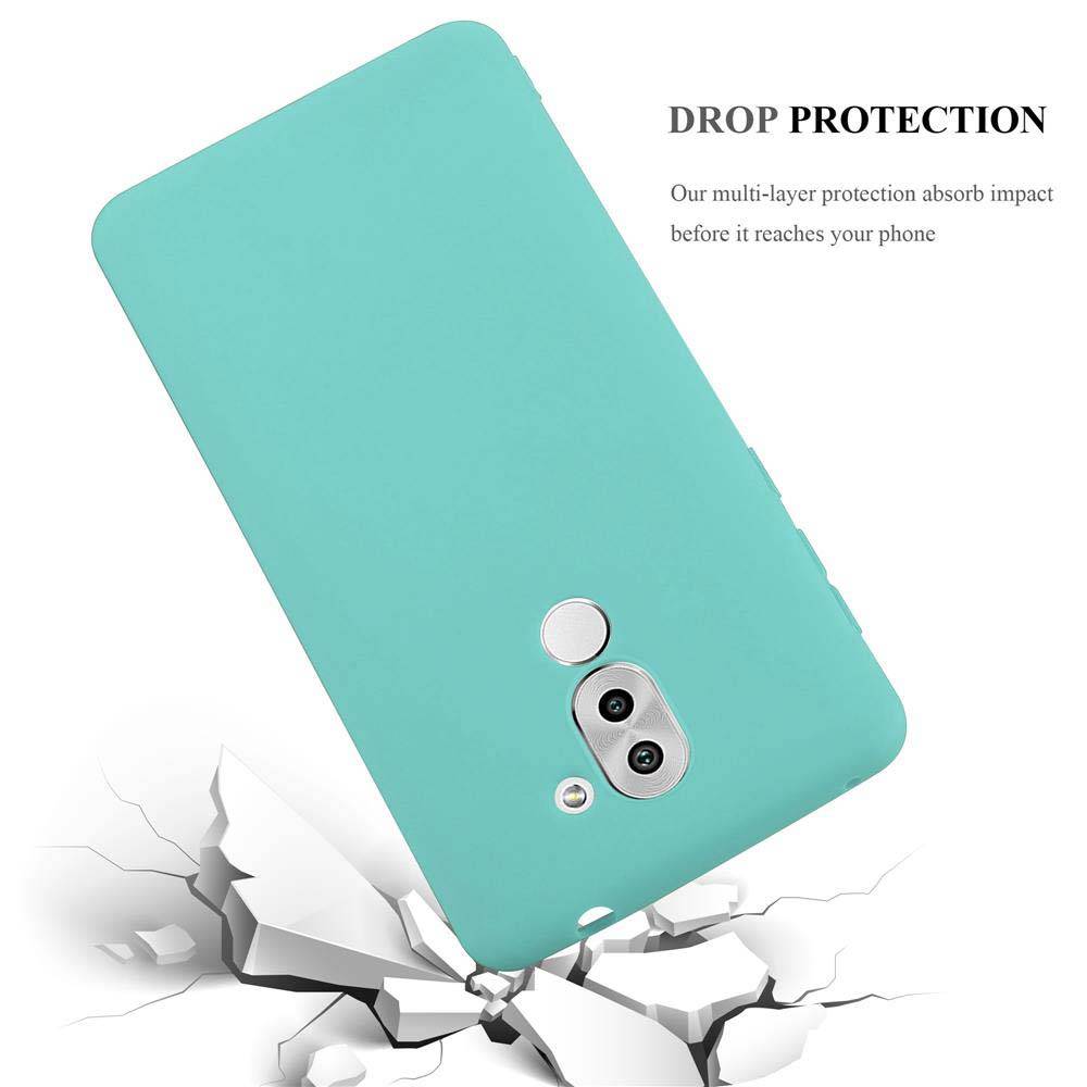 Cadorabo Hülle für Huawei MATE 9 LITE / GR5 2017 / Honor 6X Schutzhülle in Blau Handyhülle TPU Silikon Etui Case Cover