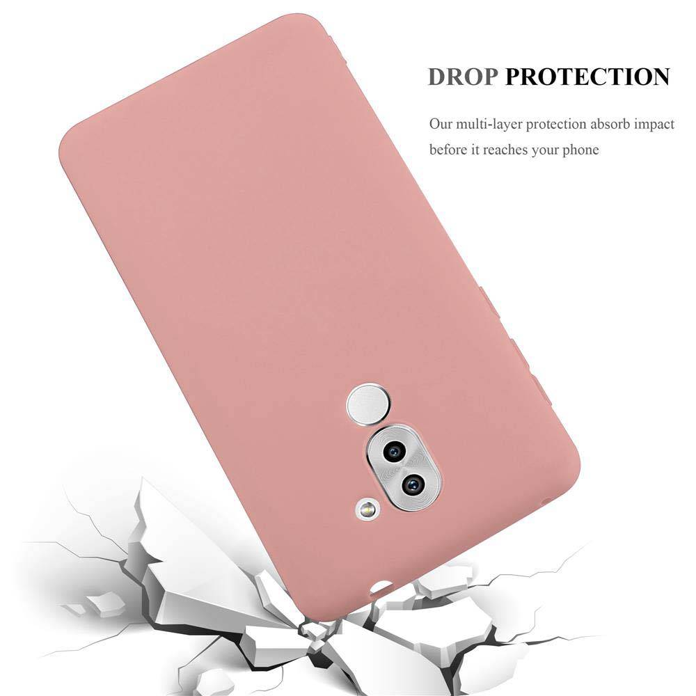 Cadorabo Hülle für Huawei MATE 9 LITE / GR5 2017 / Honor 6X Schutzhülle in Rosa Handyhülle TPU Silikon Etui Case Cover