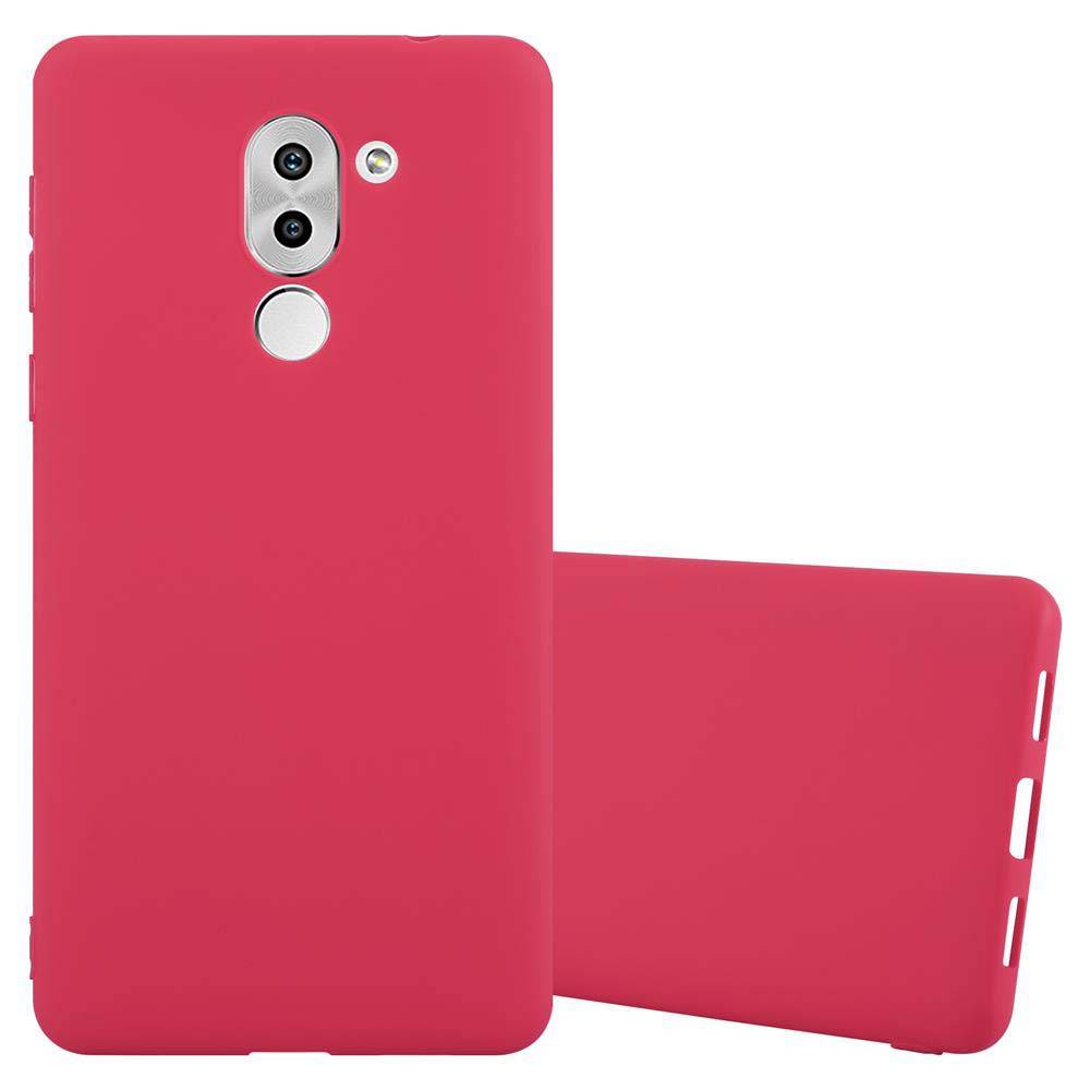 Cadorabo Hülle für Huawei MATE 9 LITE / GR5 2017 / Honor 6X Schutzhülle in Rot Handyhülle TPU Silikon Etui Case Cover