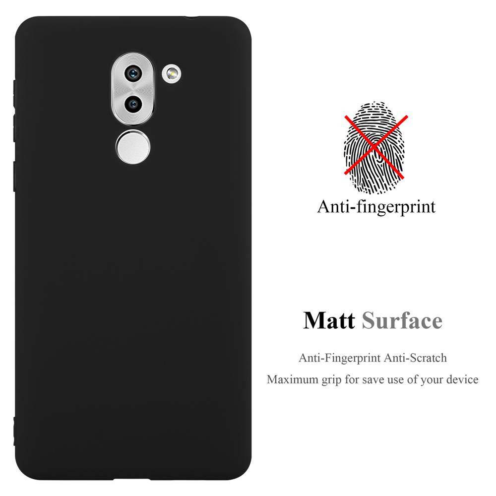 Cadorabo Hülle für Huawei MATE 9 LITE / GR5 2017 / Honor 6X Schutzhülle in Schwarz Handyhülle TPU Silikon Etui Case