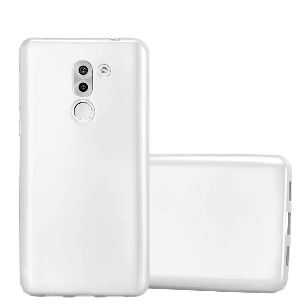 Cadorabo Schutzhülle für Huawei MATE 9 LITE / GR5 2017 / Honor 6X Hülle in Silber Handyhülle TPU Silikon Etui Cover Case
