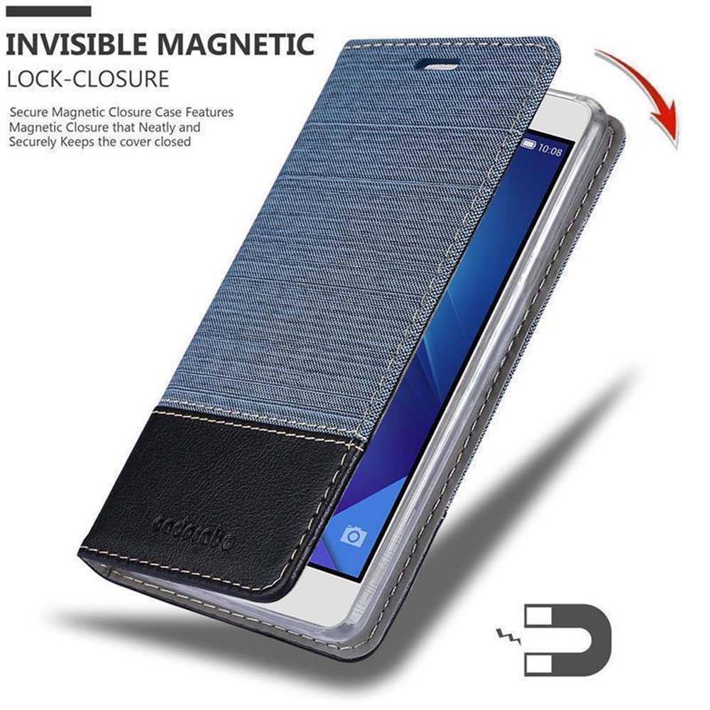 Cadorabo Hülle für Honor 7 Schutzhülle in Blau Handy Hülle Etui Book Case Cover