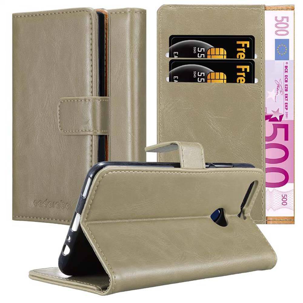 Cadorabo Hülle für Honor 8 PRO Schutzhülle in Braun Handyhülle Book Tasche Case Etui Luxury