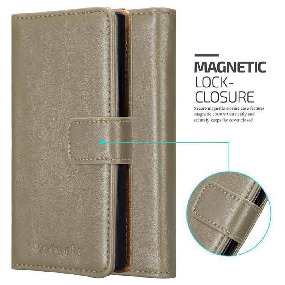 Cadorabo Hülle für Honor 8 PRO Schutzhülle in Braun Handyhülle Book Tasche Case Etui Luxury