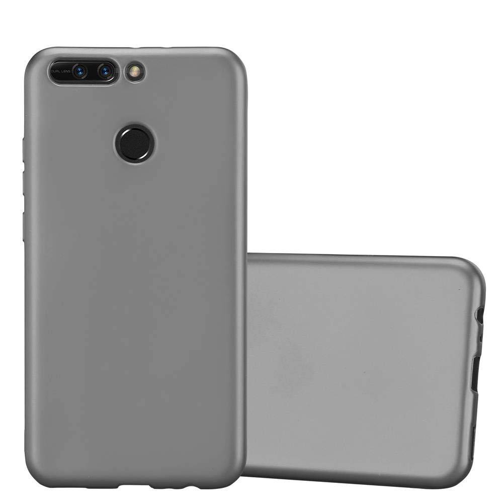 Cadorabo Schutzhülle für Honor 8 PRO Hülle in Grau Handyhülle TPU Silikon Etui Cover Case