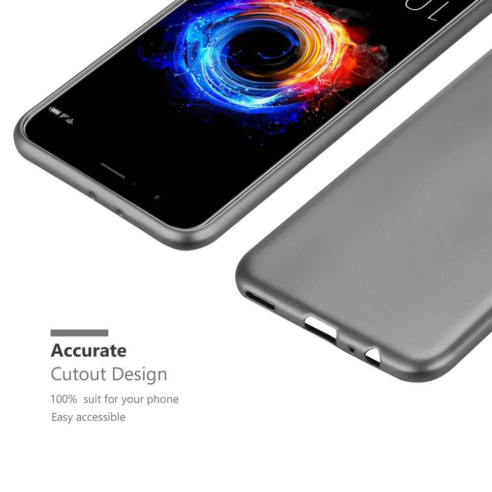Cadorabo Schutzhülle für Honor 8 PRO Hülle in Grau Handyhülle TPU Silikon Etui Cover Case