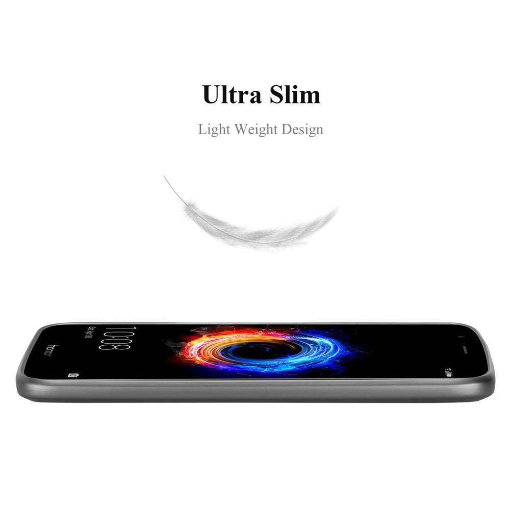 Cadorabo Schutzhülle für Honor 8 PRO Hülle in Grau Handyhülle TPU Silikon Etui Cover Case