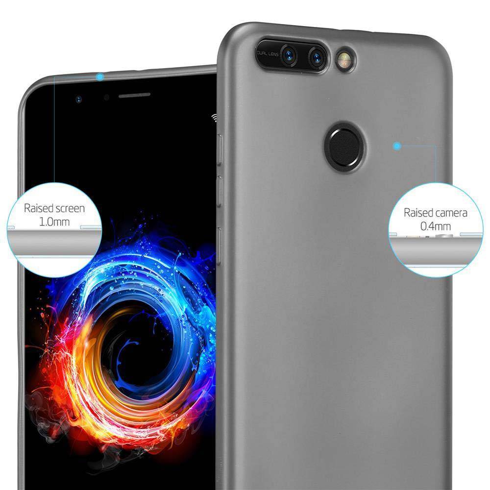 Cadorabo Schutzhülle für Honor 8 PRO Hülle in Grau Handyhülle TPU Silikon Etui Cover Case