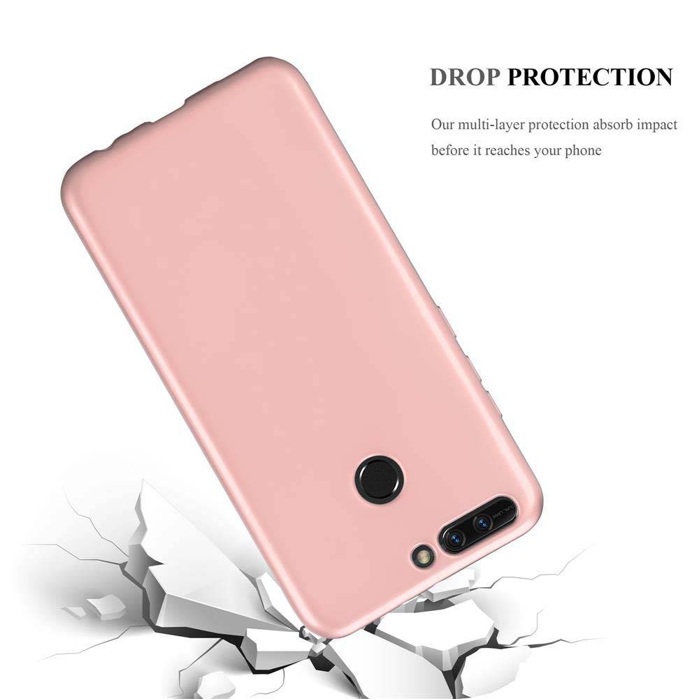 Cadorabo Schutzhülle für Honor 8 PRO Hülle in Rosa Handyhülle TPU Silikon Etui Cover Case