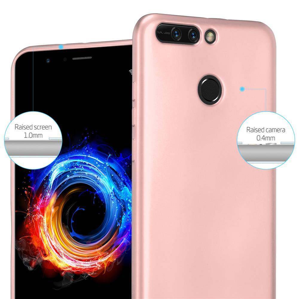 Cadorabo Schutzhülle für Honor 8 PRO Hülle in Rosa Handyhülle TPU Silikon Etui Cover Case