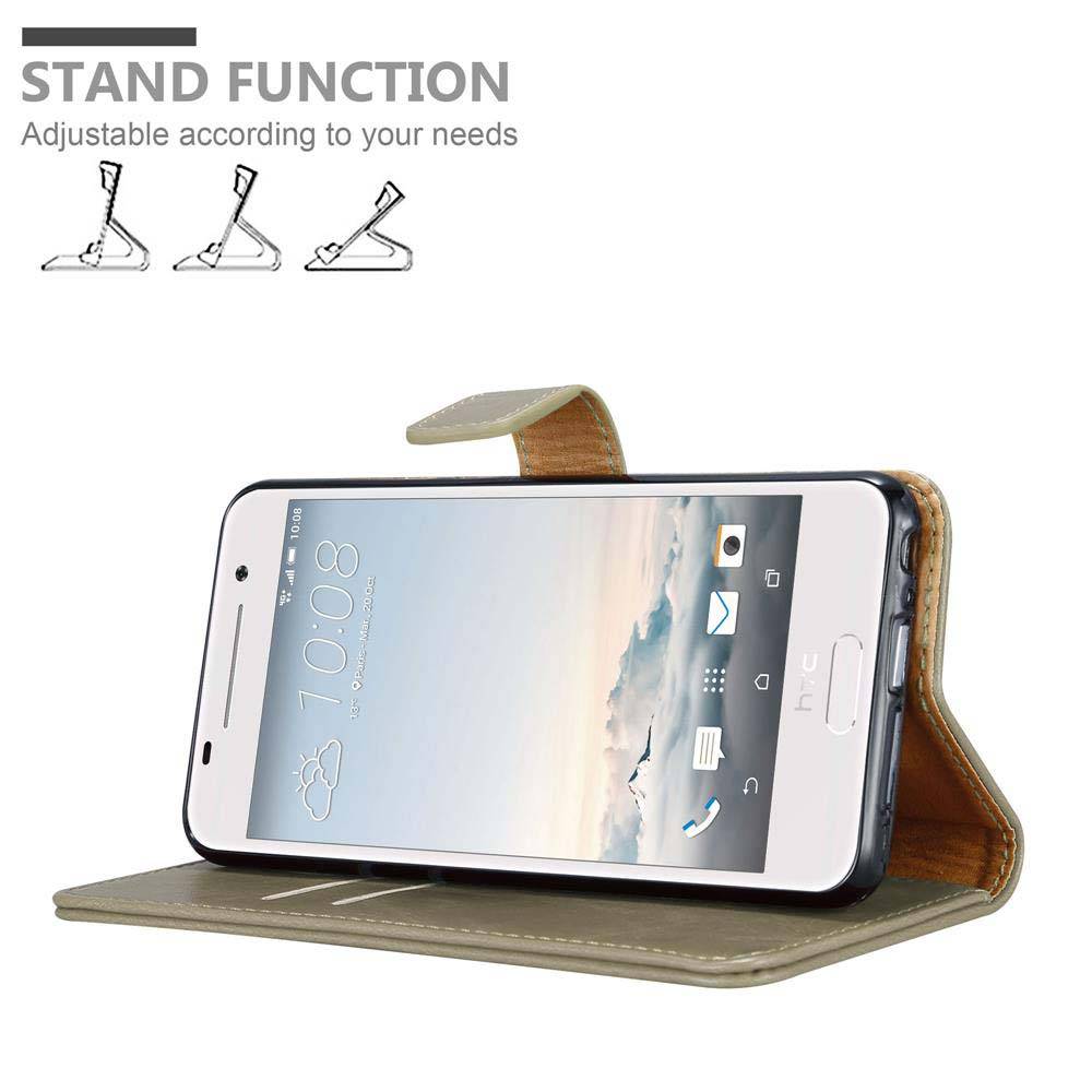 Cadorabo Hülle für HTC ONE A9 Schutzhülle in Braun Handyhülle Book Tasche Case Etui Luxury