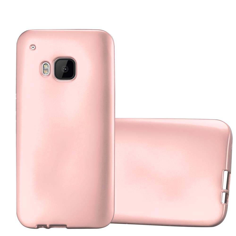 Cadorabo Schutzhülle für HTC ONE M9 Hülle in Rosa Handyhülle TPU Silikon Etui Cover Case