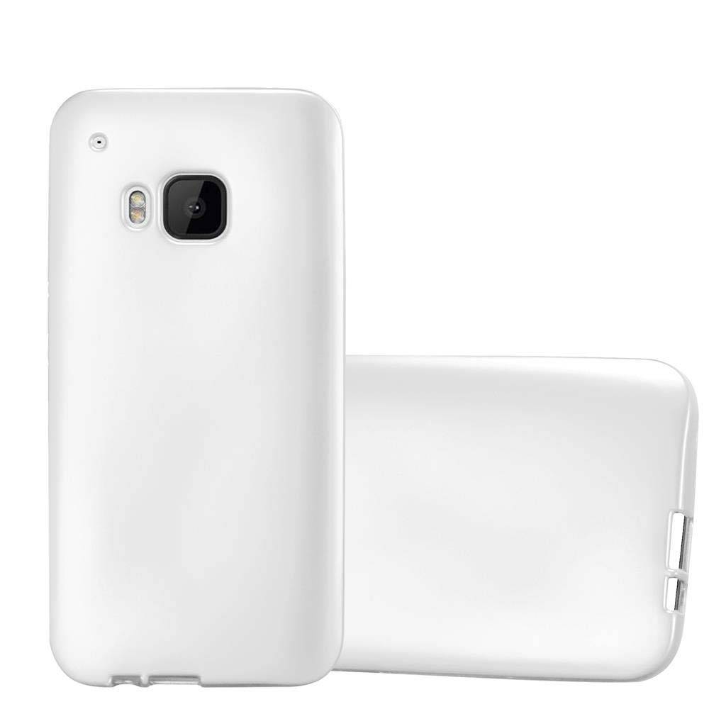 Cadorabo Schutzhülle für HTC ONE M9 Hülle in Silber Handyhülle TPU Silikon Etui Cover Case