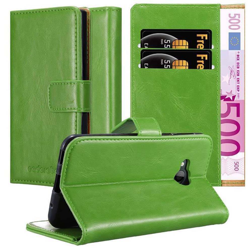 Cadorabo Hülle für HTC U PLAY Schutzhülle in Grün Handyhülle Book Tasche Case Etui Luxury
