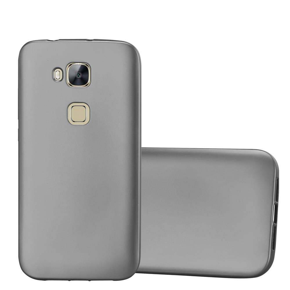 Cadorabo Schutzhülle für Huawei ASCEND G7 PLUS / G8 / GX8 Hülle in Grau Handyhülle TPU Silikon Etui Cover Case