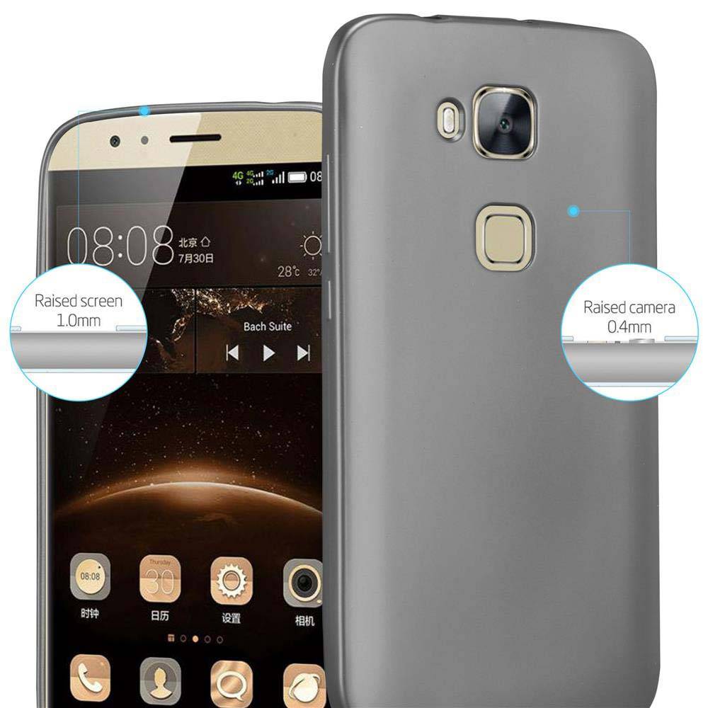 Cadorabo Schutzhülle für Huawei ASCEND G7 PLUS / G8 / GX8 Hülle in Grau Handyhülle TPU Silikon Etui Cover Case