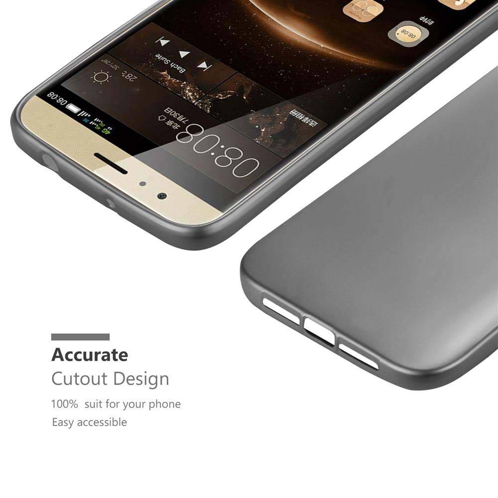 Cadorabo Schutzhülle für Huawei ASCEND G7 PLUS / G8 / GX8 Hülle in Grau Handyhülle TPU Silikon Etui Cover Case