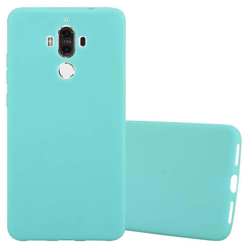 Cadorabo Hülle für Huawei MATE 9 Schutzhülle in Blau Handyhülle TPU Silikon Etui Case Cover