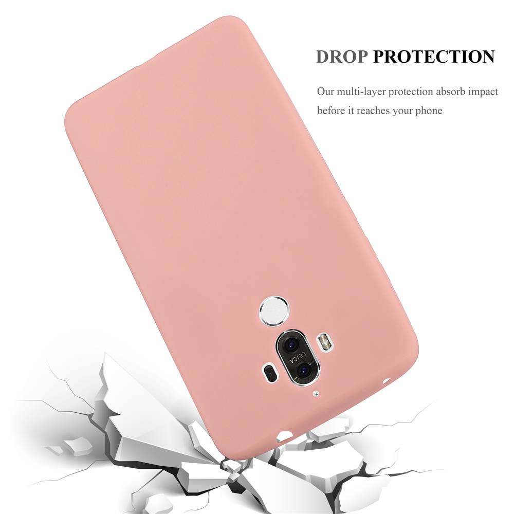 Cadorabo Hülle für Huawei MATE 9 Schutzhülle in Rosa Handyhülle TPU Silikon Etui Case Cover