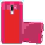 Cadorabo Hülle für Huawei MATE 9 Schutzhülle in Rot Handyhülle TPU Silikon Etui Case Cover