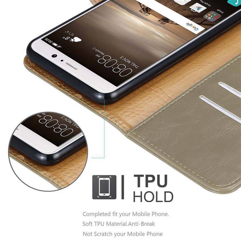 Cadorabo Hülle für Huawei MATE 9 Schutzhülle in Braun Handyhülle Book Tasche Case Etui Luxury