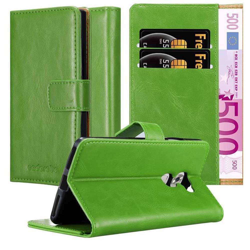 Cadorabo Hülle für Huawei MATE S Schutzhülle in Grün Handyhülle Book Tasche Case Etui Luxury