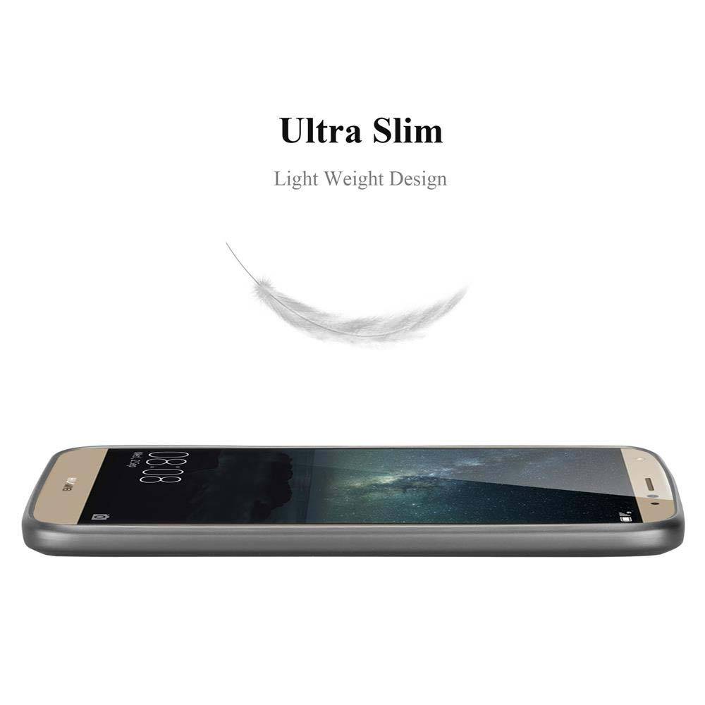 Cadorabo Schutzhülle für Huawei MATE S Hülle in Grau Handyhülle TPU Silikon Etui Cover Case