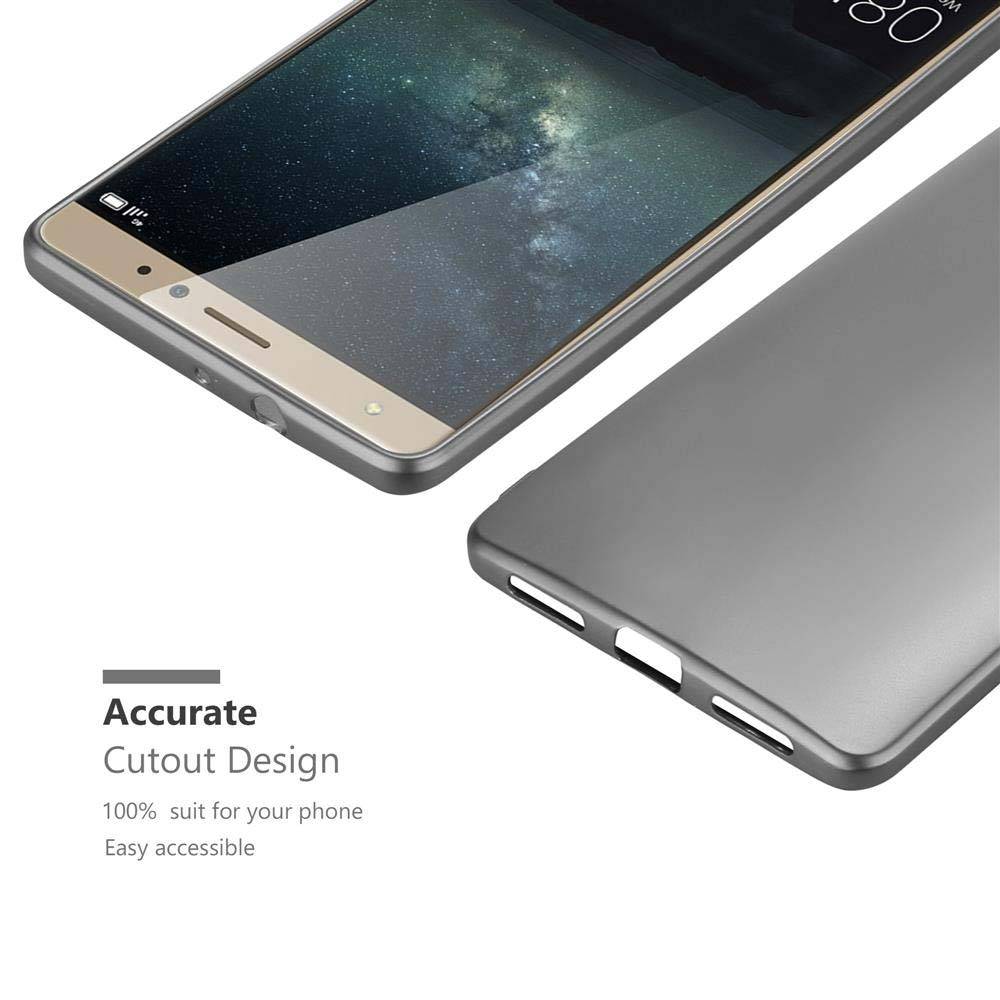 Cadorabo Schutzhülle für Huawei MATE S Hülle in Grau Handyhülle TPU Silikon Etui Cover Case