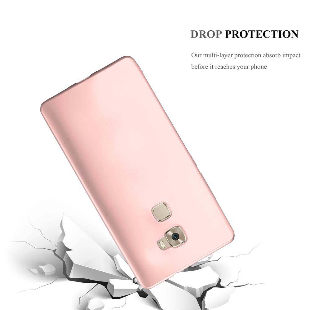Cadorabo Schutzhülle für Huawei MATE S Hülle in Rosa Handyhülle TPU Silikon Etui Cover Case