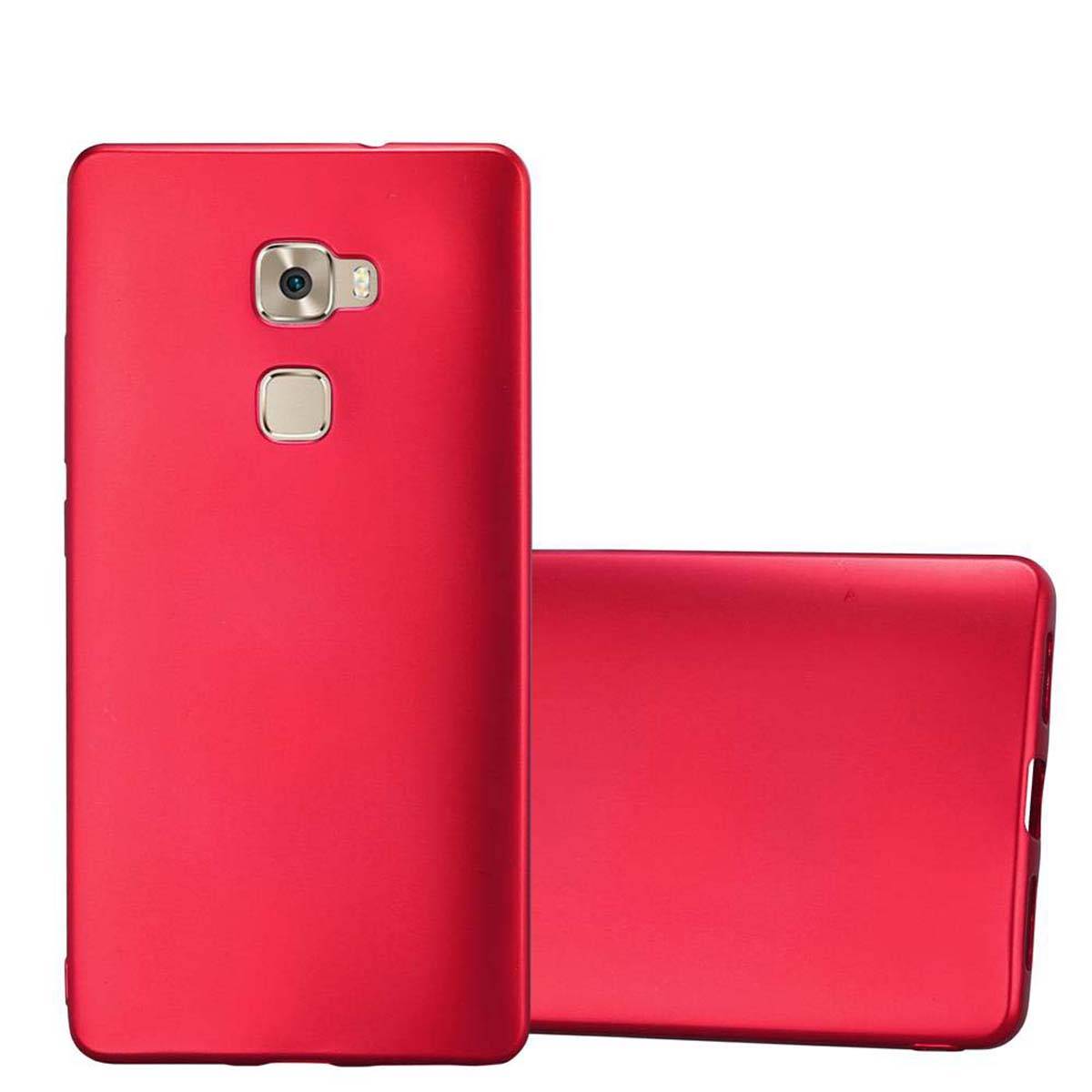 Cadorabo Schutzhülle für Huawei MATE S Hülle in Rot Handyhülle TPU Silikon Etui Cover Case
