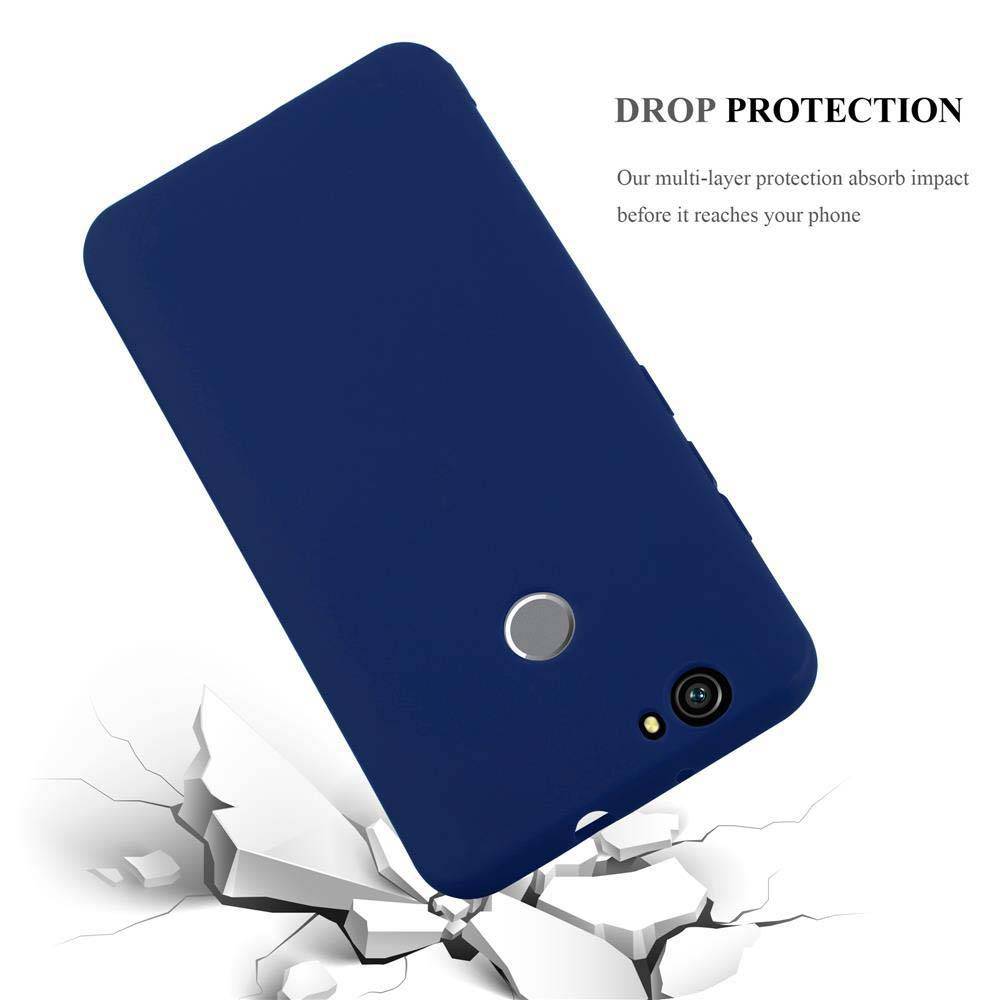 Cadorabo Hülle für Huawei NOVA Schutzhülle in Blau Handyhülle TPU Silikon Etui Case Cover