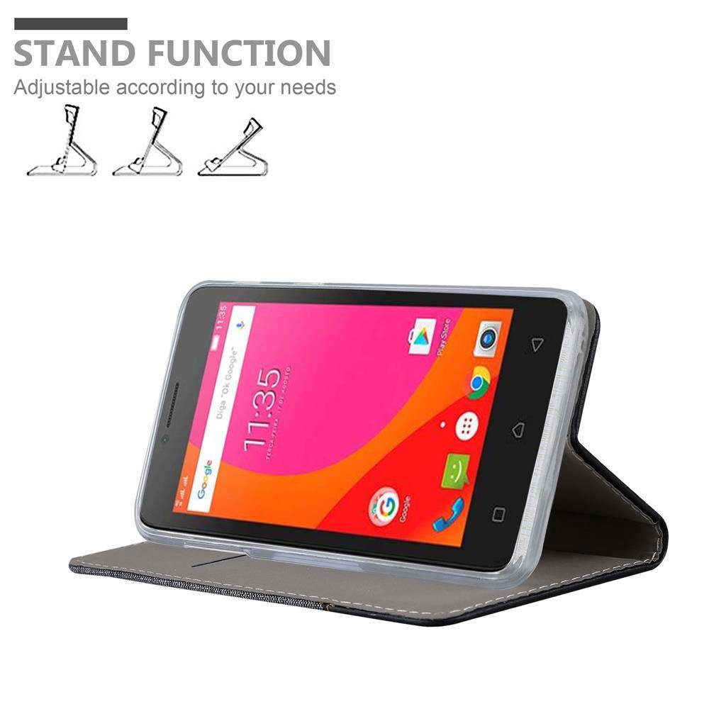 Cadorabo Hülle für Lenovo B Schutzhülle in Grau Handy Hülle Etui Book Case Cover