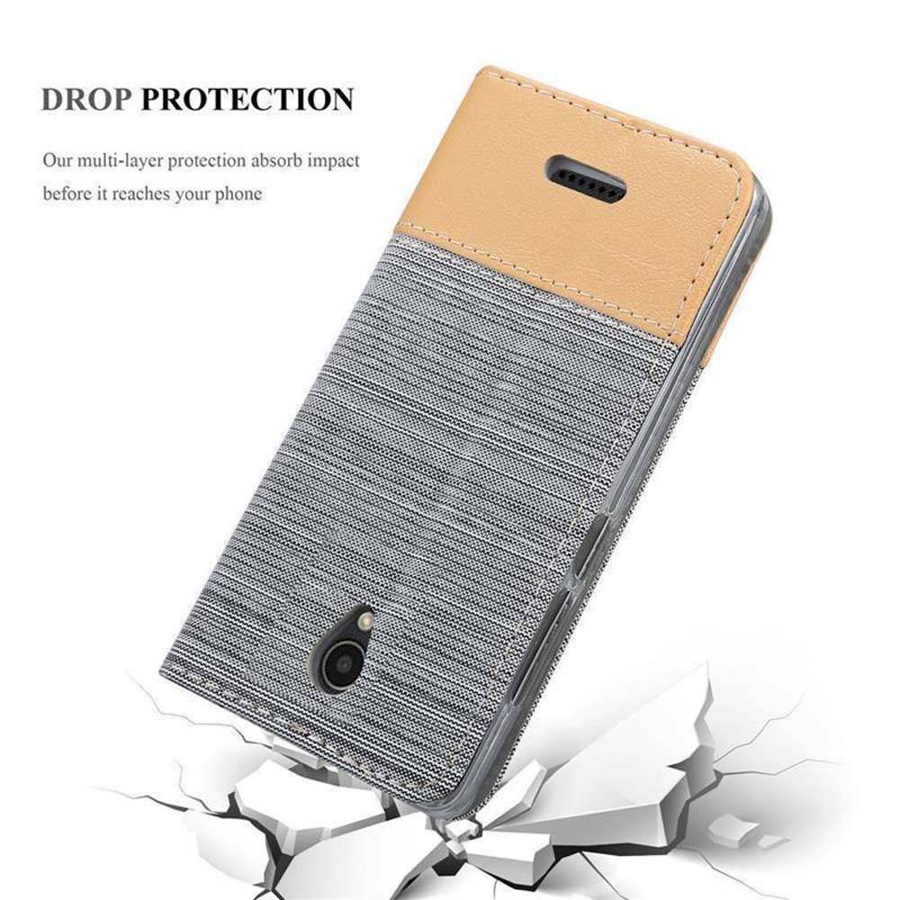 Cadorabo Hülle für Lenovo B Schutzhülle in Grau Handy Hülle Etui Book Case Cover