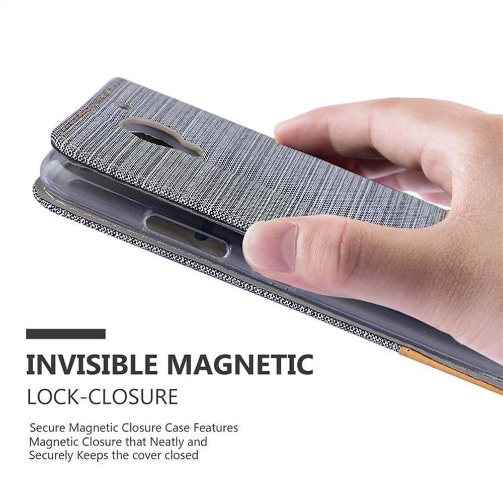 Cadorabo Hülle für Lenovo C2 Schutzhülle in Grau Handy Hülle Etui Book Case Cover