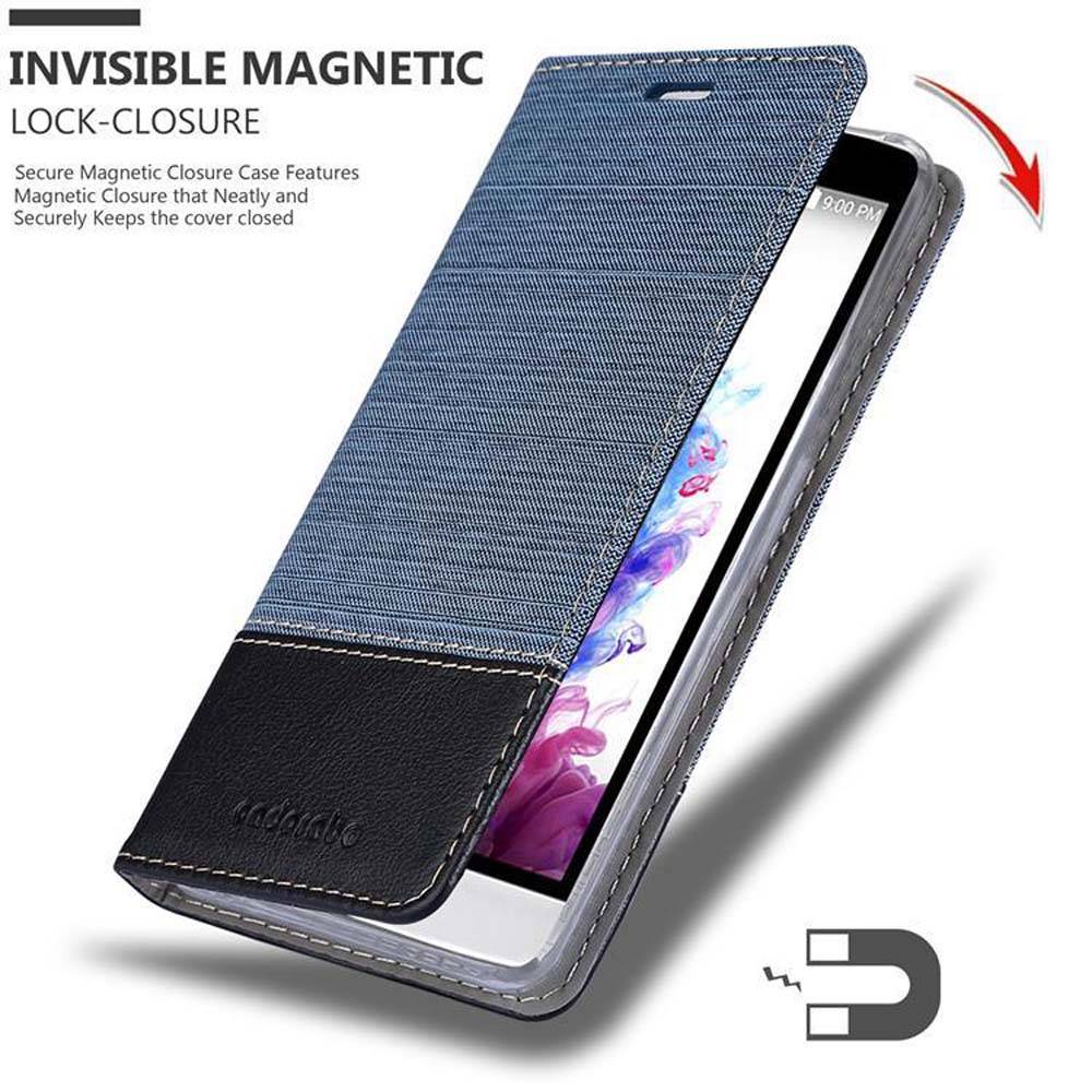 Cadorabo Hülle für LG G3 MINI / G3 S Schutzhülle in Blau Handy Hülle Etui Book Case Cover