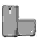 Cadorabo Schutzhülle für LG K10 2016 Hülle in Grau Handyhülle TPU Silikon Etui Cover Case
