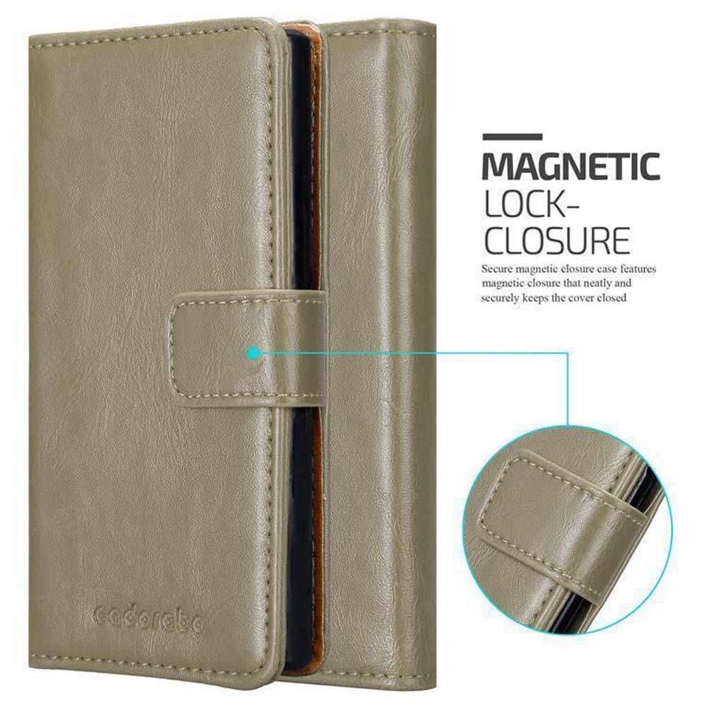 Cadorabo Hülle für LG K4 2017 Schutzhülle in Braun Handyhülle Book Tasche Case Etui Luxury