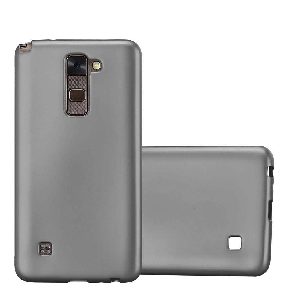 Cadorabo Schutzhülle für LG STYLUS 2 Hülle in Grau Handyhülle TPU Silikon Etui Cover Case