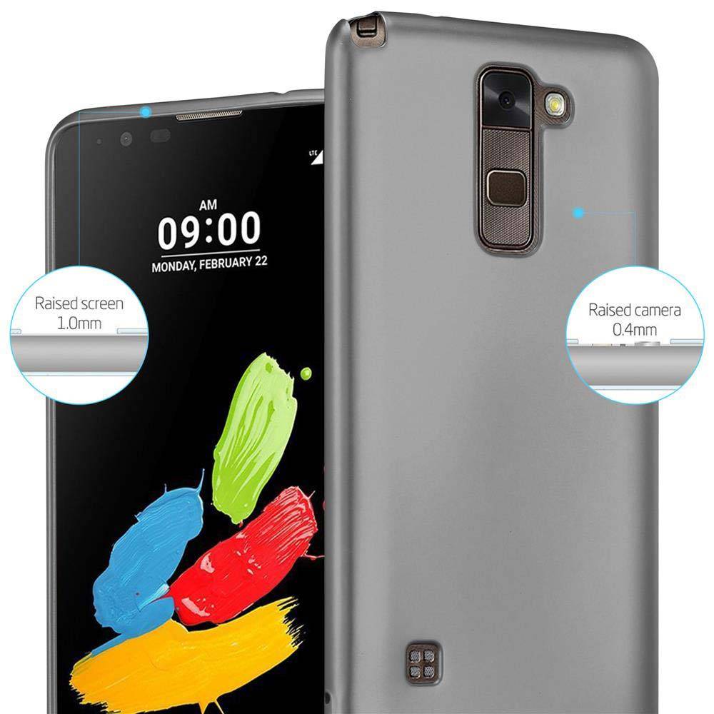 Cadorabo Schutzhülle für LG STYLUS 2 Hülle in Grau Handyhülle TPU Silikon Etui Cover Case