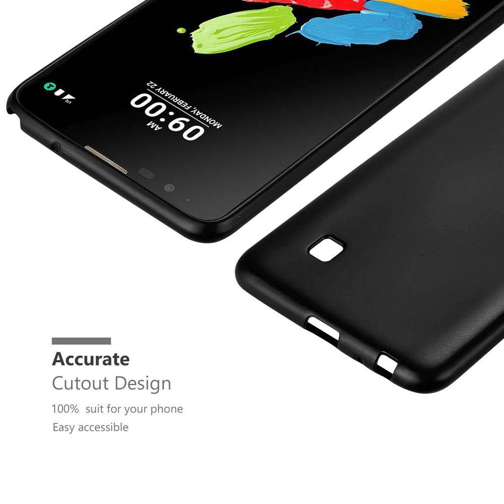 Cadorabo Schutzhülle für LG STYLUS 2 Hülle in Schwarz Handyhülle TPU Silikon Etui Cover Case