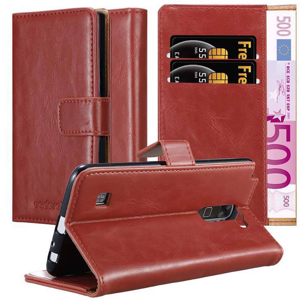 Cadorabo Hülle für LG STYLUS 2 Schutzhülle in Rot Handyhülle Book Tasche Case Etui Luxury