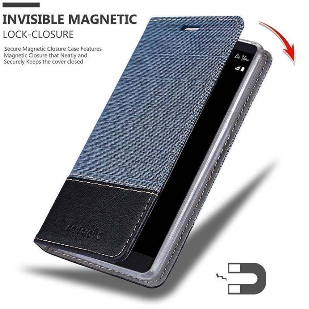Cadorabo Hülle für LG V10 Schutzhülle in Blau Handy Hülle Etui Book Case Cover