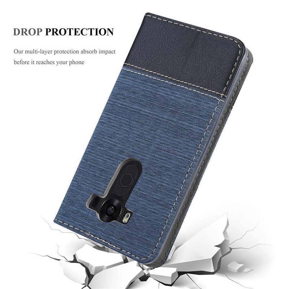 Cadorabo Hülle für LG V10 Schutzhülle in Blau Handy Hülle Etui Book Case Cover