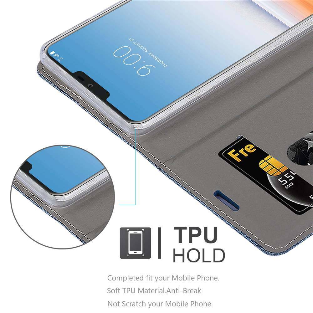 Cadorabo Hülle für LG V20 Schutzhülle in Blau Handy Hülle Etui Book Case Cover